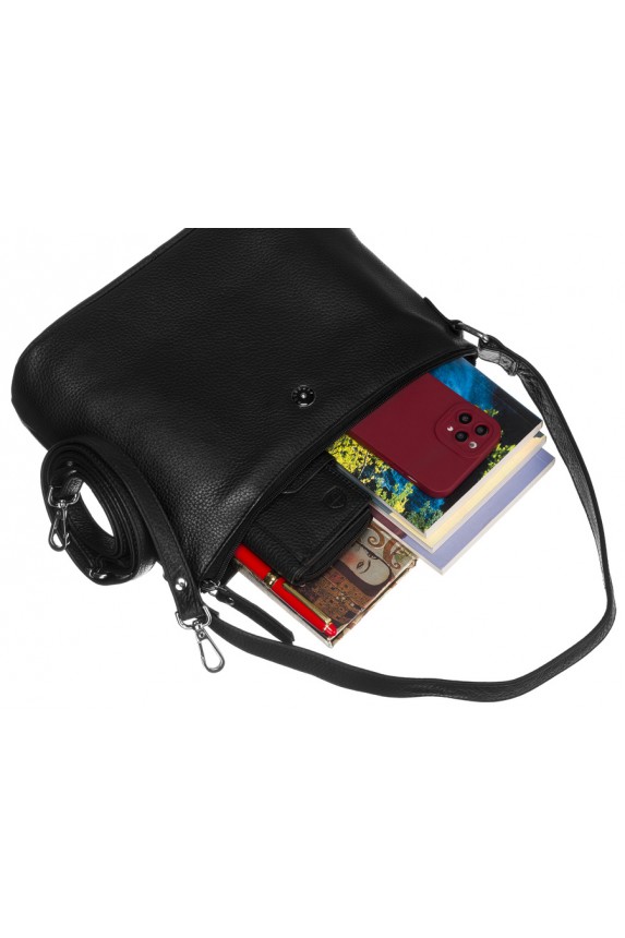 Skórzana torebka damska w zestawie z portfelem — Peterson